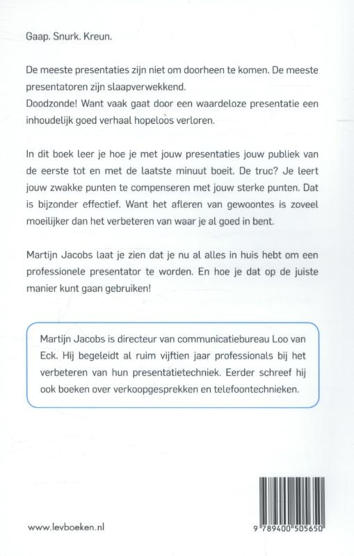 Iedereen kan presenteren achterkant