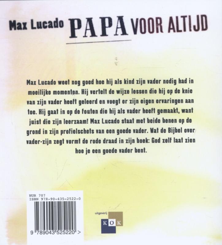 Papa voor altijd achterkant