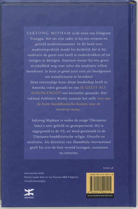 Je Geest Als Bondgenoot achterkant