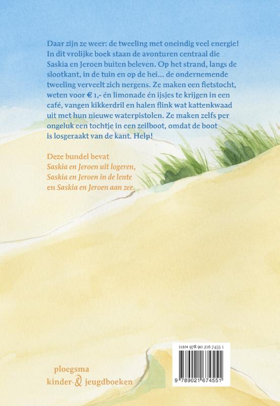 Saskia en Jeroen spelen buiten / Saskia en Jeroen achterkant