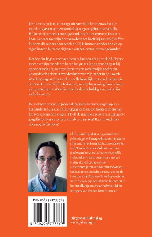 De verloren jaren van Martin McGrew achterkant