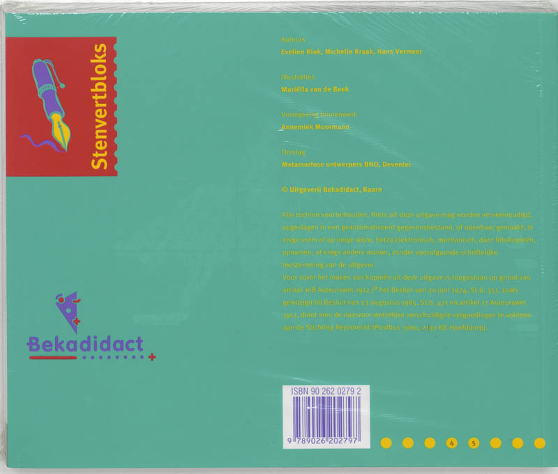 Stenvertblok  - Taalmeesters set 5 ex 2 Leerlingenboek achterkant