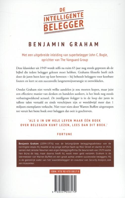 De intelligente belegger achterkant