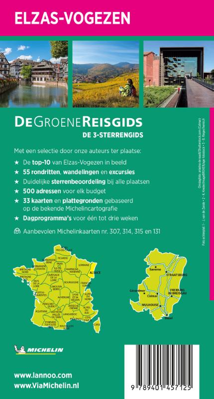 De Groene Reisgids - Elzas Vogezen achterkant