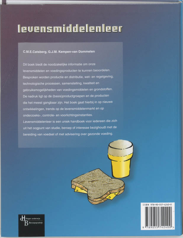 Levensmiddelenleer achterkant