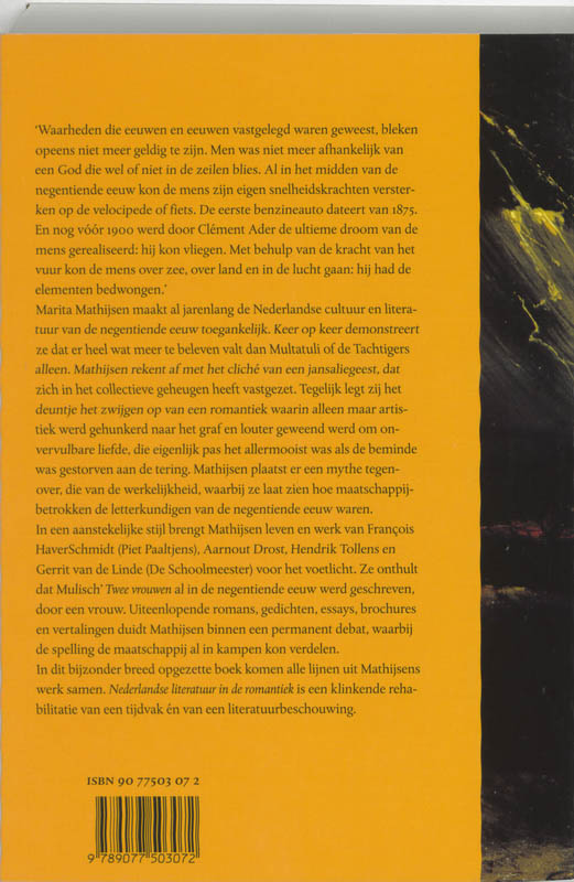 Nederlandse literatuur in de romantiek 1820-1880 achterkant