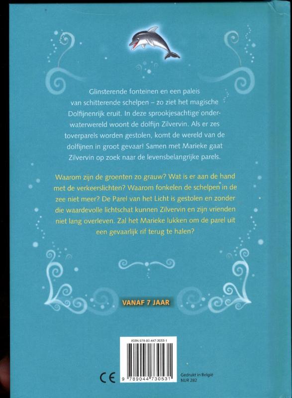 De verdwenen lichtstad / Zilvervin, de magische dolfijn achterkant