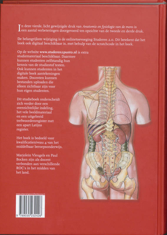 Elsevier gezondheidszorg - Anatomie en fysiologie van de mens Kwalificatieniveau 4 achterkant