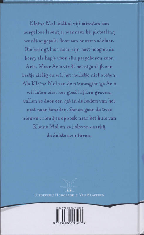 De grote avonturen van kleine mol achterkant