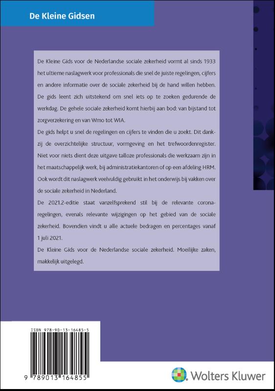 De Kleine Gids voor de Nederlandse sociale zekerheid 2021.2 achterkant