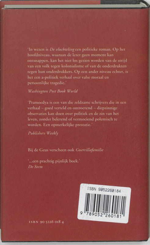 De vluchteling achterkant