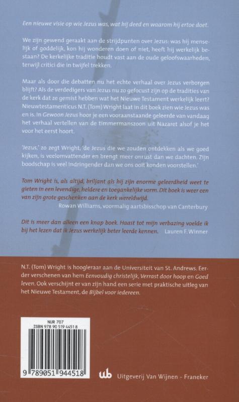 Gewoon Jezus achterkant