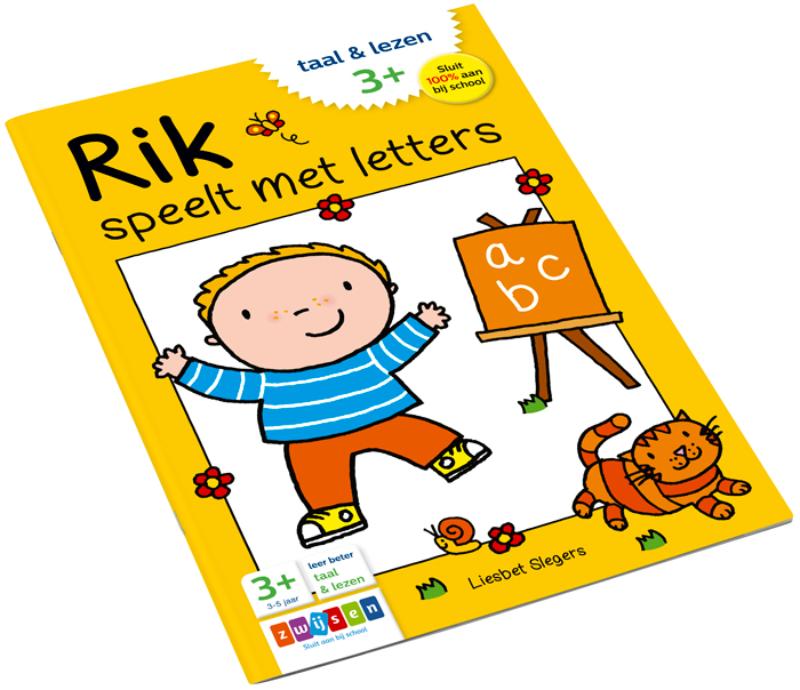 Rik  -   Rik speelt met letters achterkant