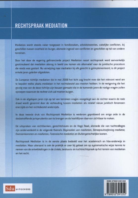 Rechtspraak mediation achterkant