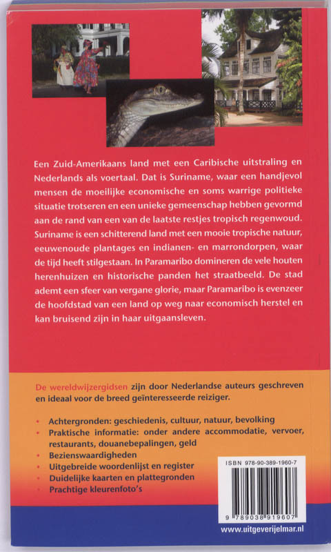 Suriname / Wereldwijzer achterkant