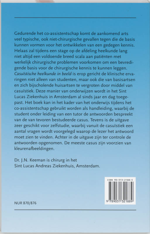 Casuistische heelkunde in beeld / Quintessens achterkant