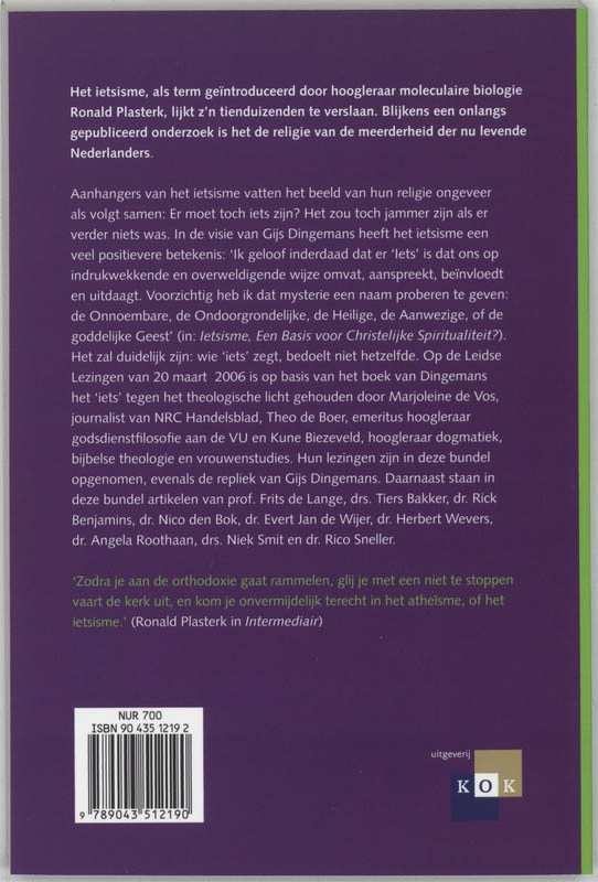 In Iets geloven achterkant