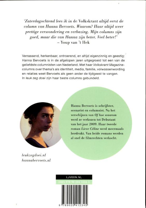 Leuk zeg doei achterkant