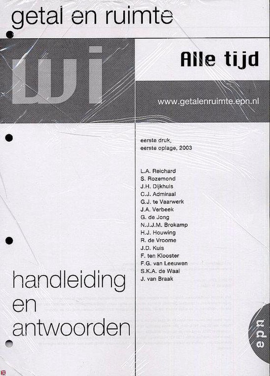 Getal En Ruimte. Getal En Ruimte. Praktijkonderwijs. Getal En Ruimte. Praktijkonderwijs. Handleidingen En Antwoorden