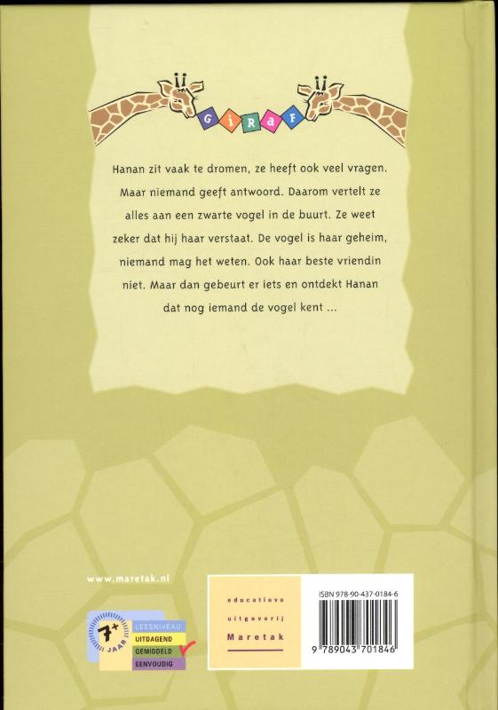 Giraf  -   Het vogelmeisje achterkant