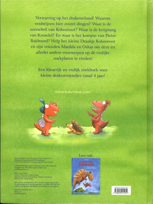 Kleine Draakje Kokosnoot  -   Waar is de vuurdraak? achterkant