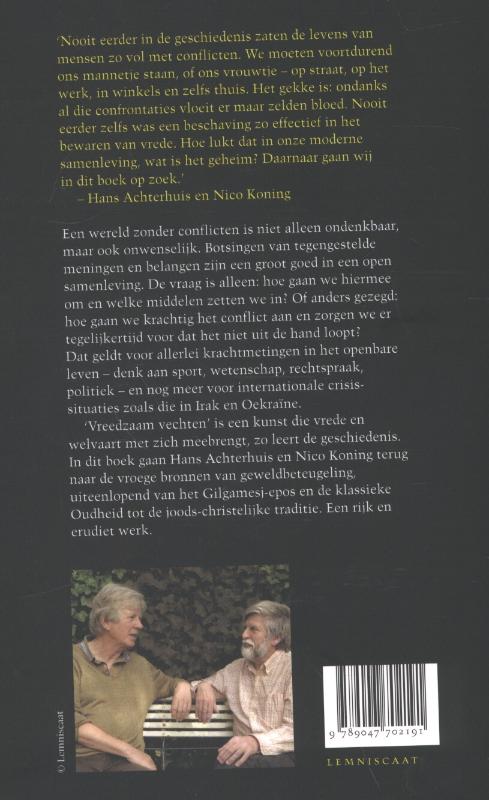 De kunst van het vreedzaam vechten achterkant