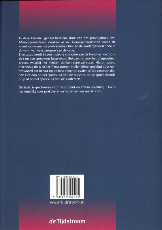 Probleemgeoriënteerd denken in de geneeskunde - Probleemgeoriënteerd denken in de kindergeneeskunde achterkant