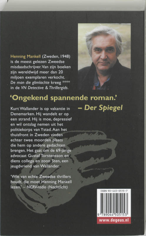 De man die glimlachte achterkant