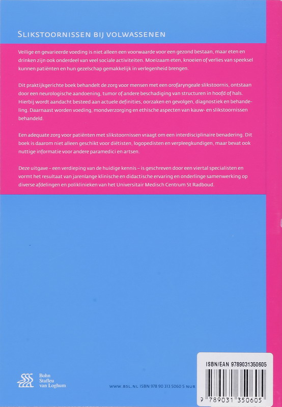 Slikstoornissen bij volwassenen achterkant