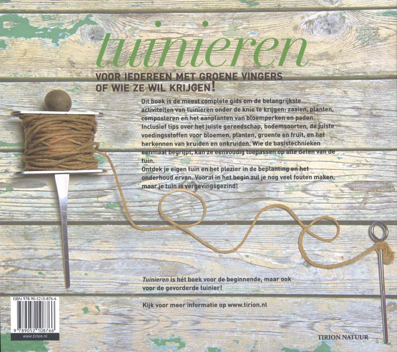 Tuinieren achterkant