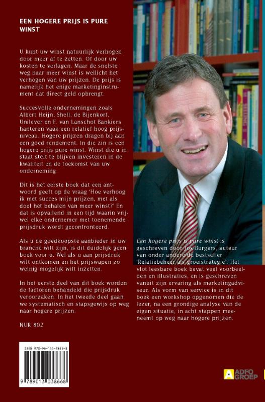 Een hogere prijs is pure winst achterkant