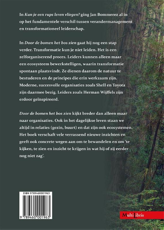 Door de bomen het bos zien achterkant