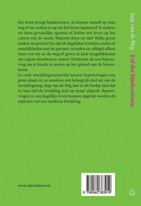 Lof der hindernissen achterkant