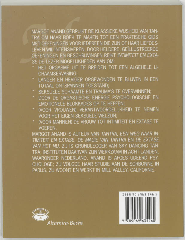 Intimiteit en extase achterkant