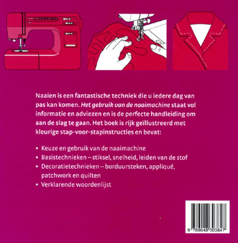 Het gebruik van de naaimachine achterkant