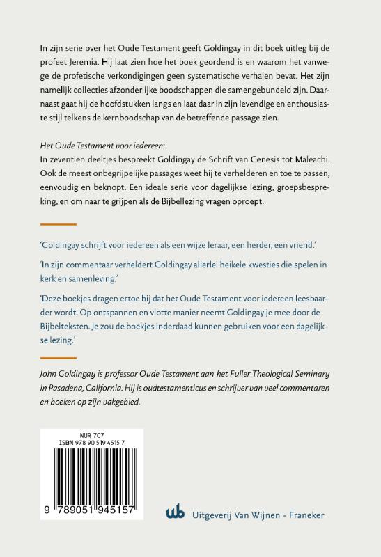 Jeremia voor iedereen achterkant