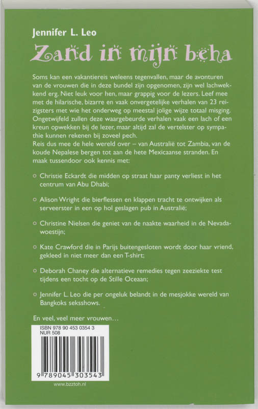 Zand In Mijn Beha achterkant