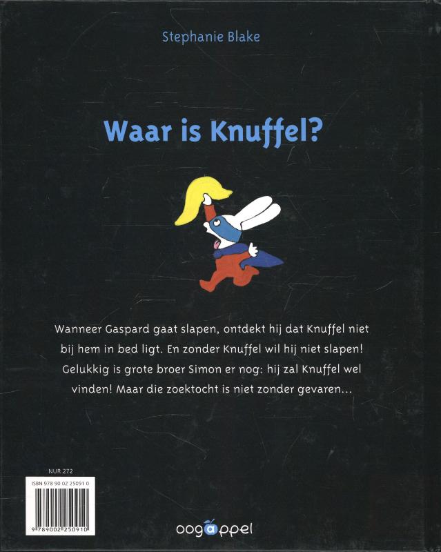 Waar is knuffel? achterkant