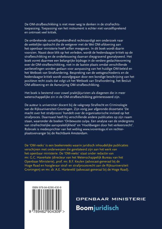 OM-reeks 1 -   OM-strafbeschikking achterkant