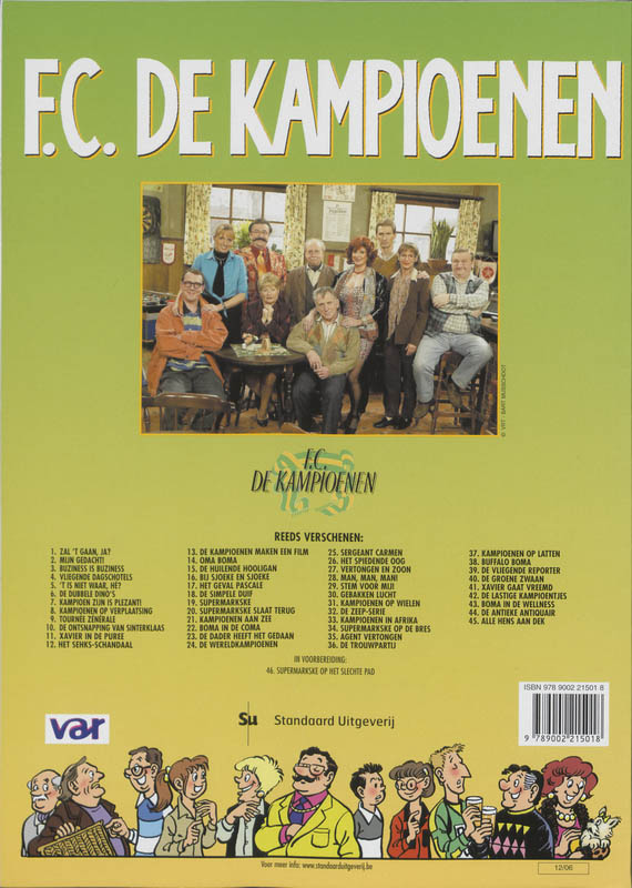 Kampioenen op verplaatsing / F.C. De Kampioenen / 8 achterkant