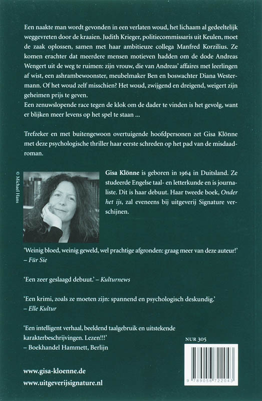 En Het Woud Zwijgt achterkant