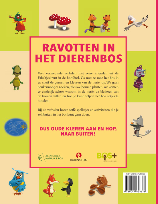 Ravotten in het Dierenbos / De Fabeltjeskrant achterkant