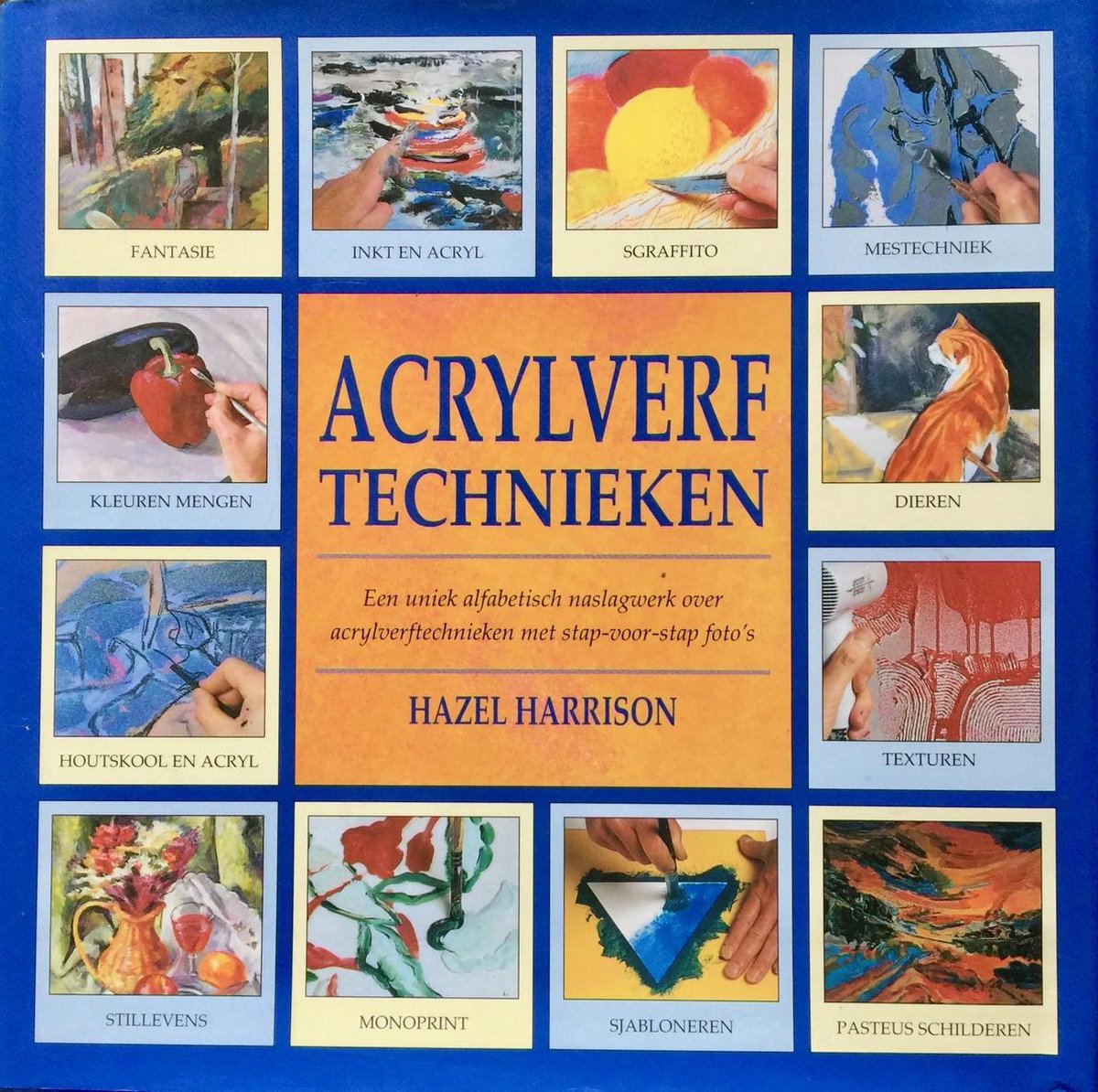 Acrylverf technieken: een uniek alfabetisch naslagwerk over acrylverftechnieken met stap-voor-stap foto's