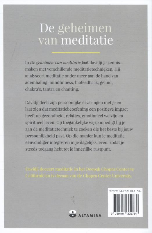 De geheimen van meditatie achterkant