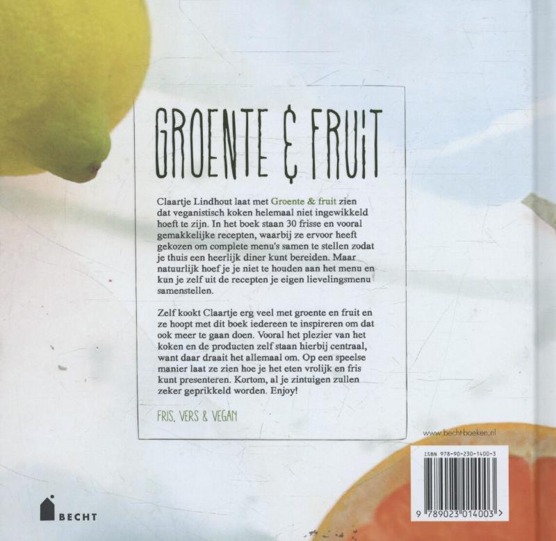 Groente en fruit achterkant