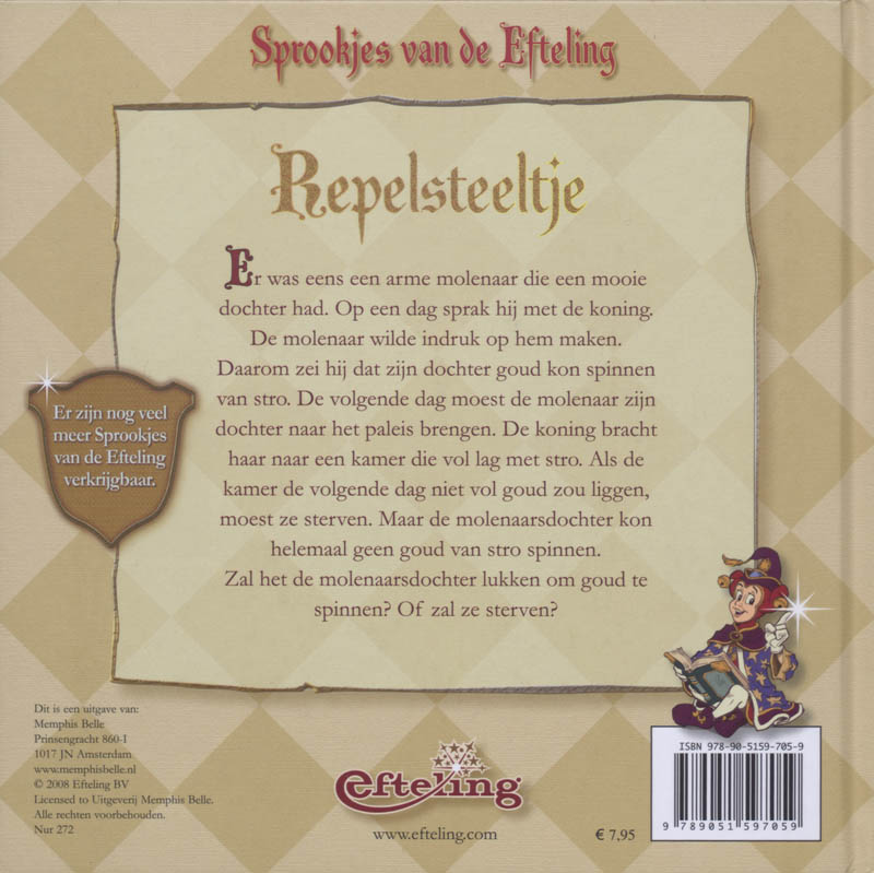 Sprookjes Van De Efteling 2 Repelsteeltje achterkant