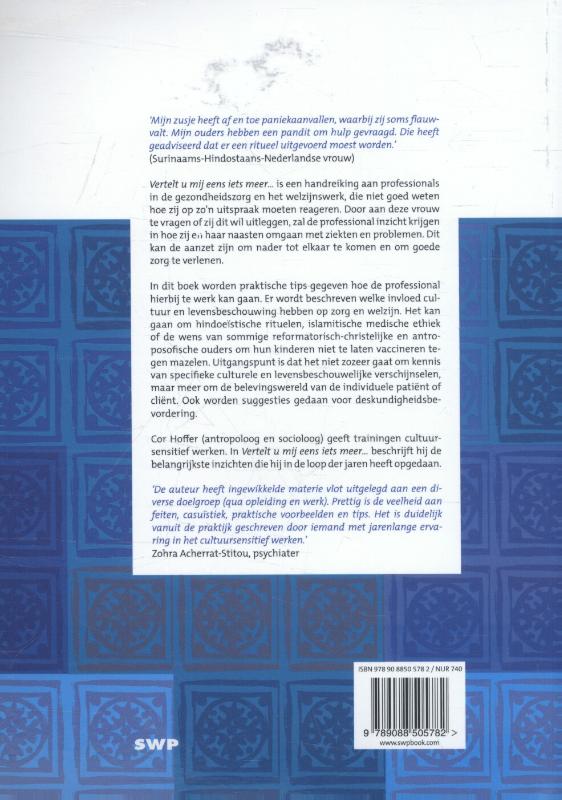 Vertelt u mij eens iets meer... achterkant