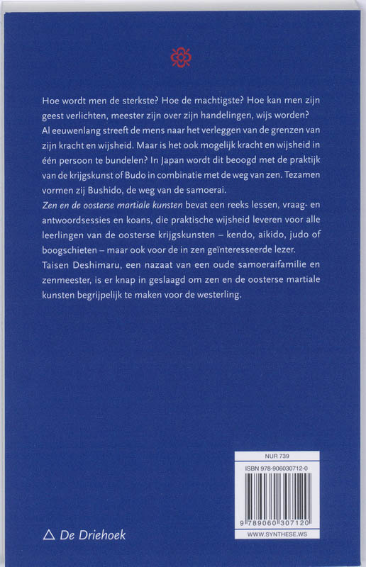 Zen en de oosterse martiale kunsten achterkant