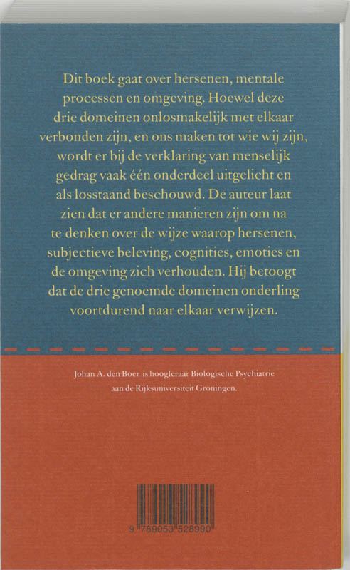 Neurofilosofie / Psychiatrie & Filosofie achterkant