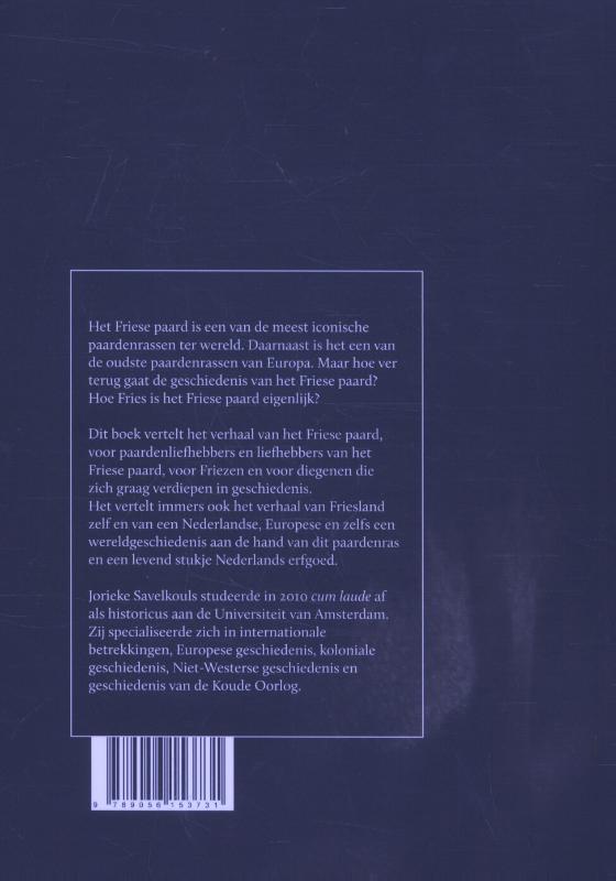 Het Friese paard achterkant